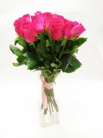 Фото Акция! 25 розовых роз Эквадор 60 см