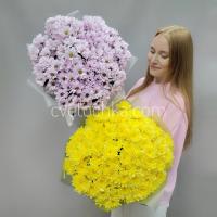 Букет из 15 кустовых хризантем с доставкой в Челябинске 