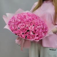 Фото Букет из 101 розовой мини розы