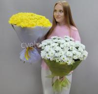 Букет из кустовых хризантем с доставкой в Челябинске