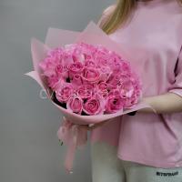 Фото Букет из 35 розовых мини роз