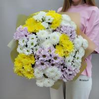 Букет из 15 кустовых хризантем с доставкой в Челябинске 