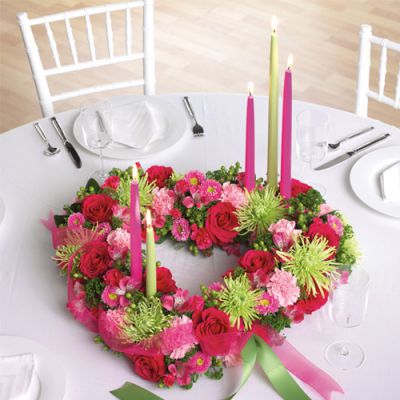 Цветочная композиция на столы гостей