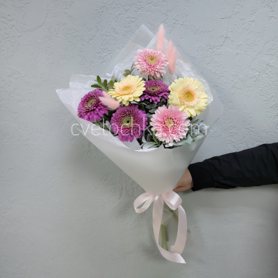 Букет из 7 гербер мини