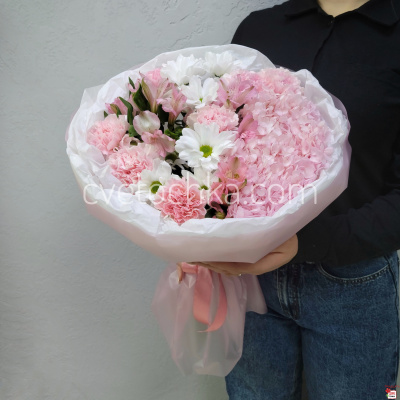 Букет со стабилизированной гортензией с доставкой в #REGION_NAME