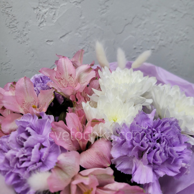 "Миамор" букет с лунными гвоздиками