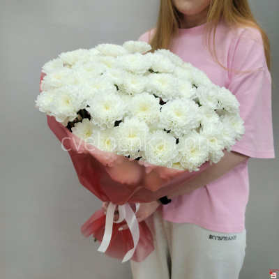 Букет из кустовых хризантем с доставкой в Челябинске