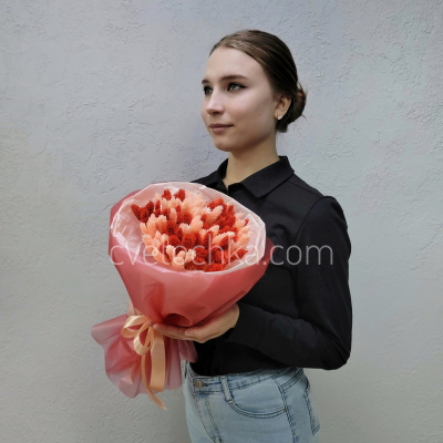 Букет сухоцветов с фалярисом №19. Цвет на выбор